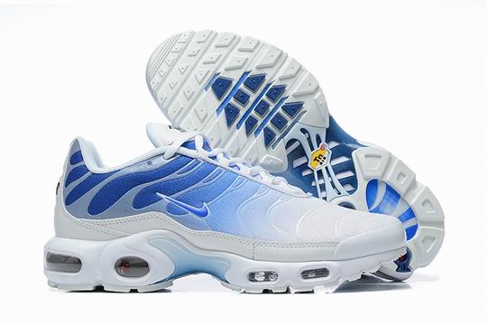 Cheap Nike Air Max Plus White Blue Men's TN Shoes-203